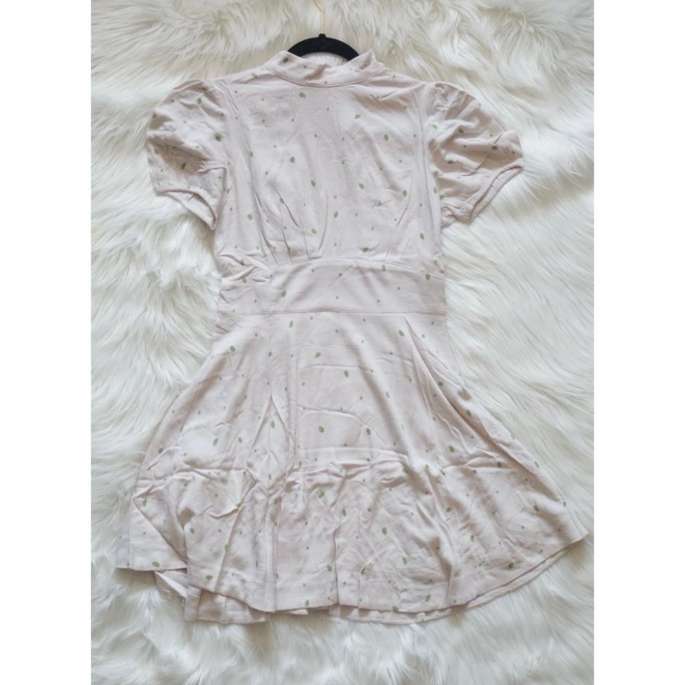 NWT Free People Ivory Abbie Print Boho Fit and Flare Mini Dress Size 4 - Picture 3 of 9